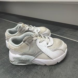 Nike toddler boy air max excee TD SNEAKER white shoes size 7c